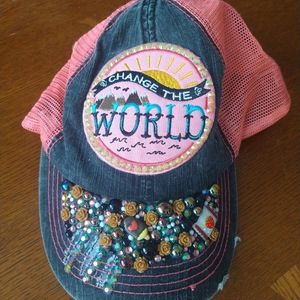 Pink Velcro adjustable cap